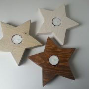 Waxinelichthouder Kerstster Maxi in 3 kleuren