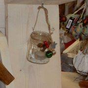 Kerstlantaarn van Sieneke in Wandlantaarn van Steigerhout